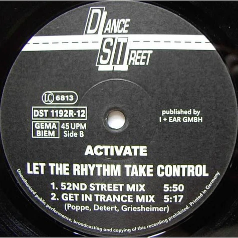 Activate - Let The Rhythm Take Control (The A-Team Remixes)