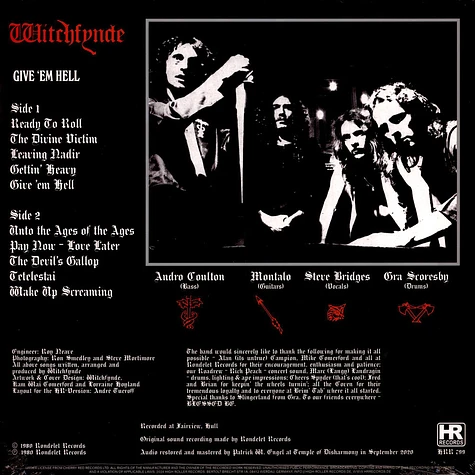 Witchfynde - Give 'Em Hell Black Vinyl Edition