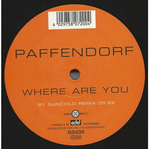 Paffendorf - Where Are You