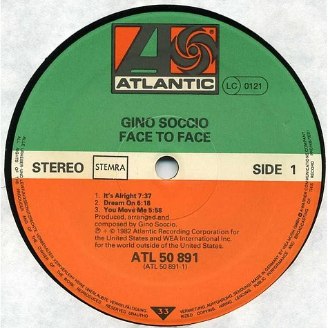 Gino Soccio - Face To Face