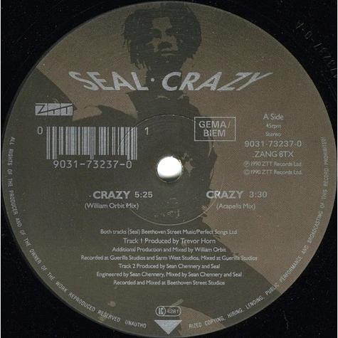 Seal - Crazy (The William Orbit Remix)