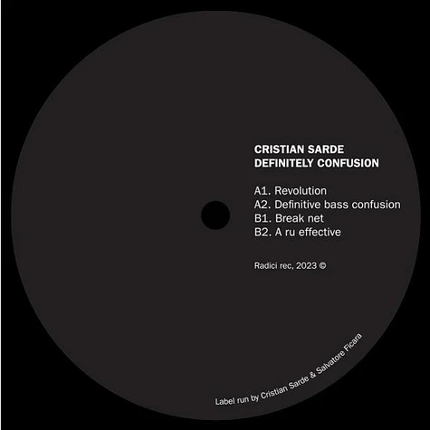 Cristian Sarde - Definitely Confusion