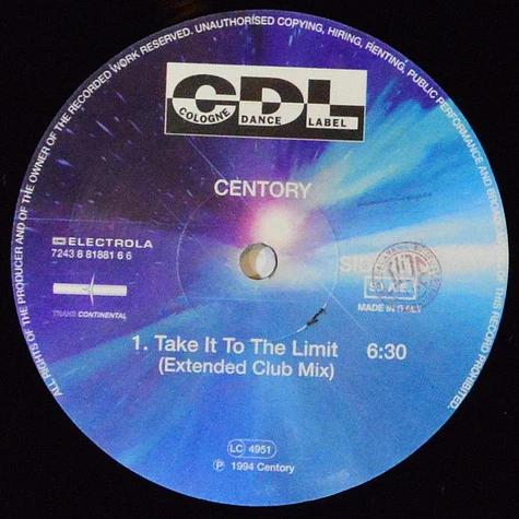 Centory - Take It To The Limit