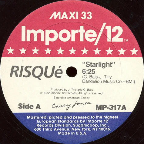 Risqué - Starlight / The Girls Are Back In Town