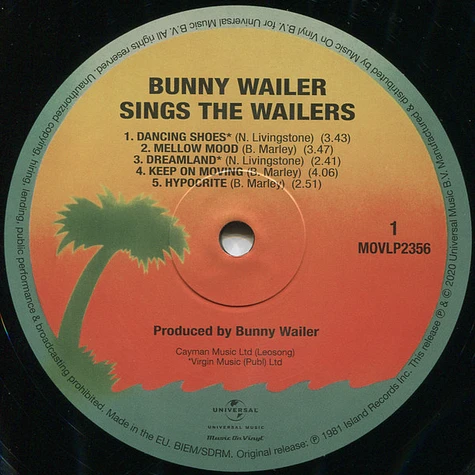 Bunny Wailer - Sings The Wailers