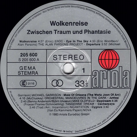 V.A. - Wolkenreise - Zwischen Traum Und Phantasie