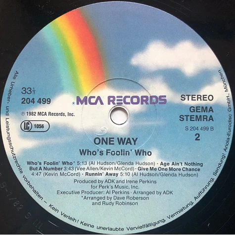 One Way - Who's Foolin' Who