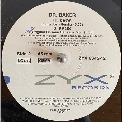 Dr. Baker - Kaos