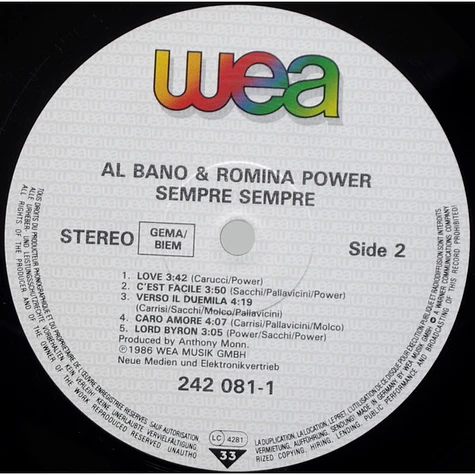 Al Bano & Romina Power - Sempre Sempre