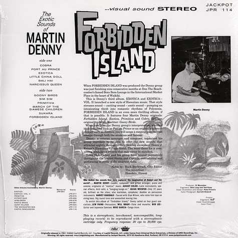 Martin Denny - Forbidden Island Dark Lava Colored Vinyl Edtion