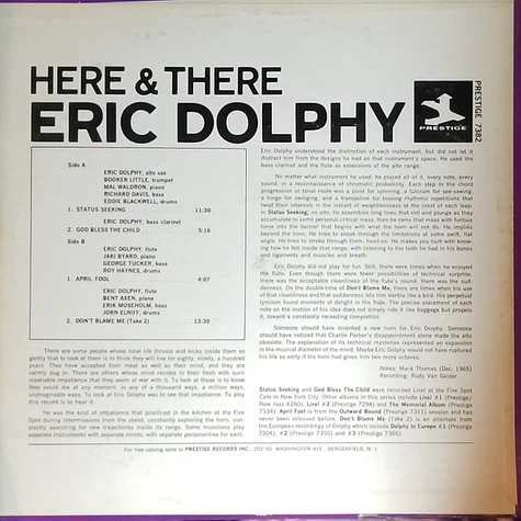 Eric Dolphy - Here And There