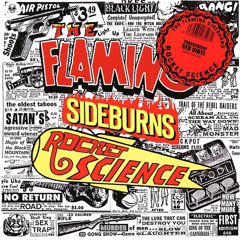 The Flaming Sideburns - Rocket Science: Original Artyfacts From The Psychedelic Era 1996-1999 Transparent Red Vinyl Edition