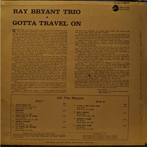 Ray Bryant Trio - Gotta Travel On