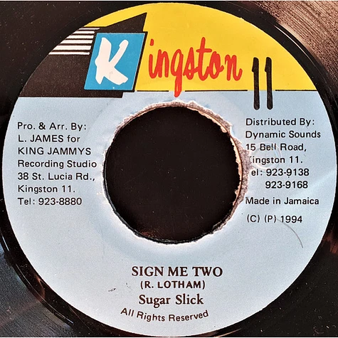 Sugar Slick - Sign Me Two