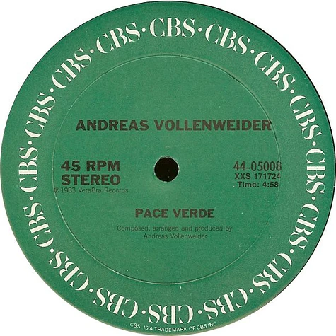 Andreas Vollenweider - Pace Verde (Music For Living Beings)