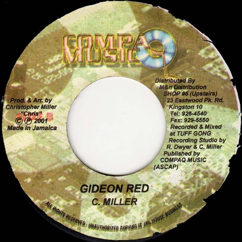 Bascom X / Christopher Miller - Love The Children / Gideon Red