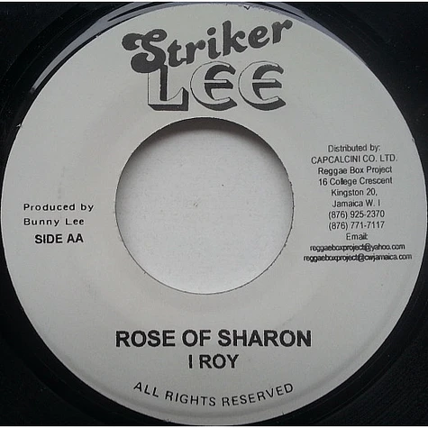 Delroy Wilson / I-Roy - Can I Change My Mind / Rose Of Sharon