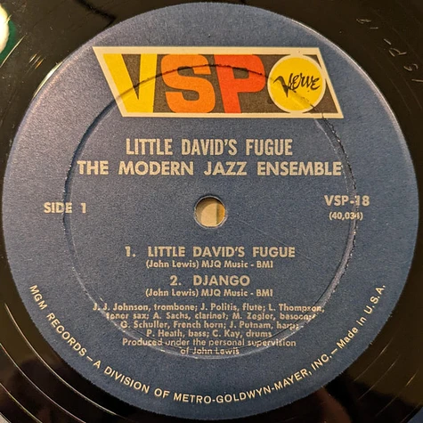 The Modern Jazz Ensemble - Little David's Fugue