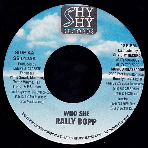 Spragga Benz / Rally Bop - Pokyman / Who She