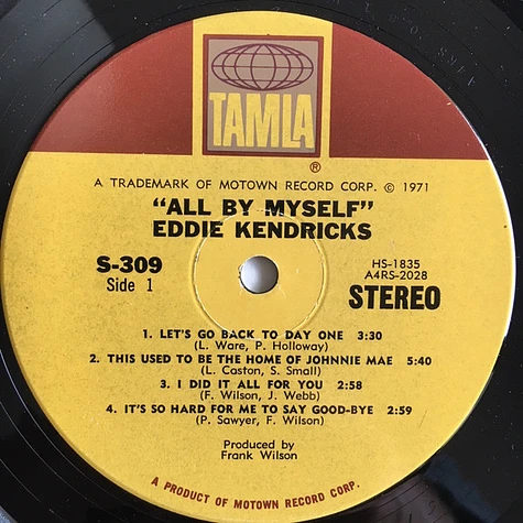 Eddie Kendricks - All By Myself