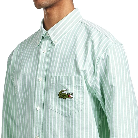 Lacoste - Relaxed Fit Striped Oxford Shirt