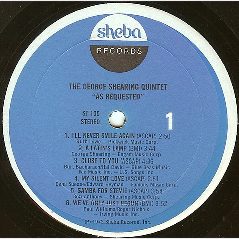 The George Shearing Quintet - As Requested