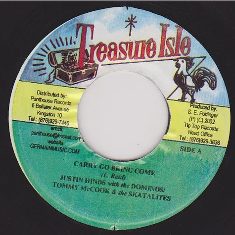 Justin Hinds & The Dominoes / Tommy McCook & The Skatalites - Carry Go Bring Come