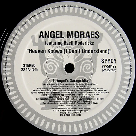 Angel Moraes Featuring Basil Rodericks - Heaven Knows (I Can't Understand)