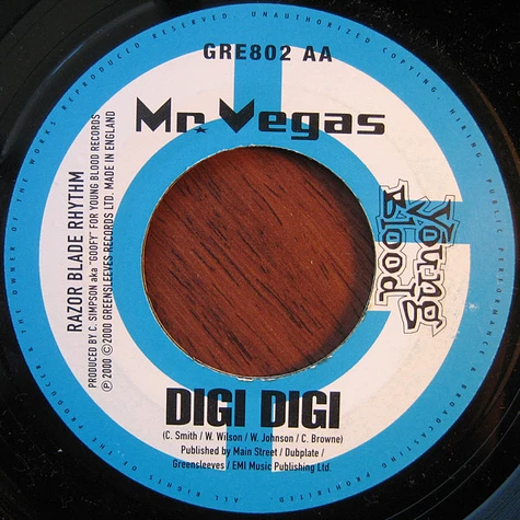 Mr. Vegas - Dicki Dicki / Digi Digi