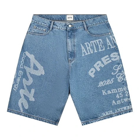 Arte Antwerp - Two Prints Denim Shorts