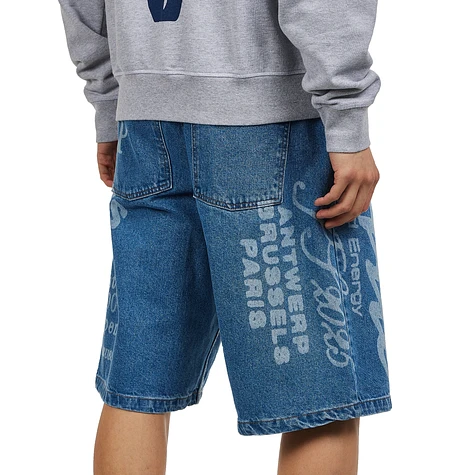 Arte Antwerp - Two Prints Denim Shorts