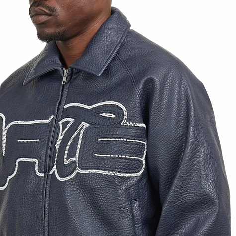 Arte Antwerp - Big Logo Leather Jacket