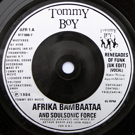 Afrika Bambaataa & Soulsonic Force - Renegades Of Funk