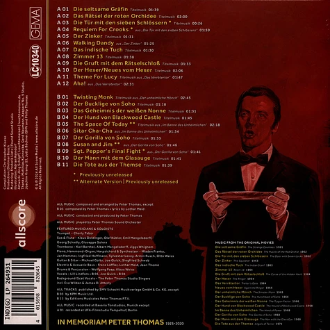 Peter Sound Orchester Thomas - OST Edgar Wallace