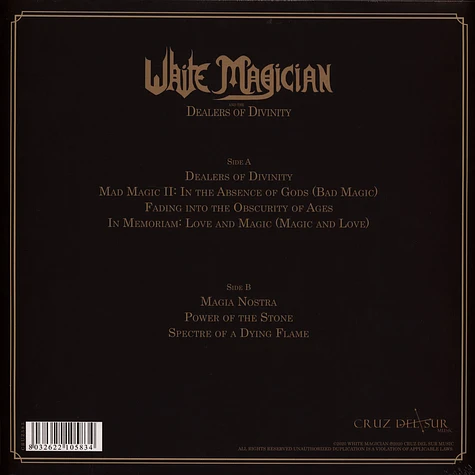 White Magician - Dealers Of Divinity Black Vinyl Edition -Code