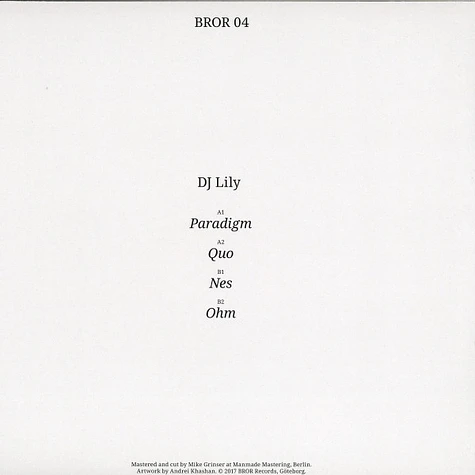 DJ Lily - BROR04