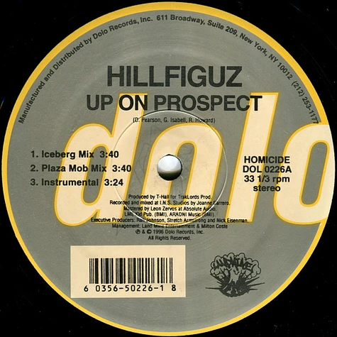 Hillfiguz - Up On Prospect / Boom!