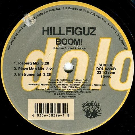 Hillfiguz - Up On Prospect / Boom!