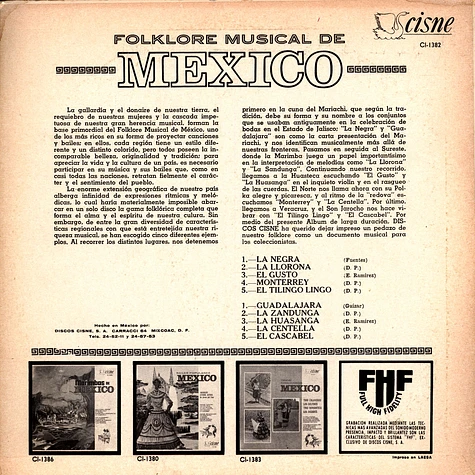 V.A. - Folklore Musical Mexico