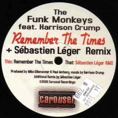 The Funk Monkeys Featuring Harrison Crump - Remember The Times