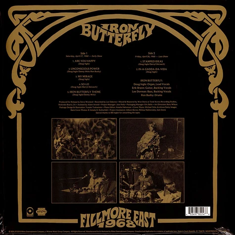 Iron Butterfly - Fillmore East 1968