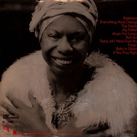 Nina Simone - Baltimore Vinyl Me, Please Edition