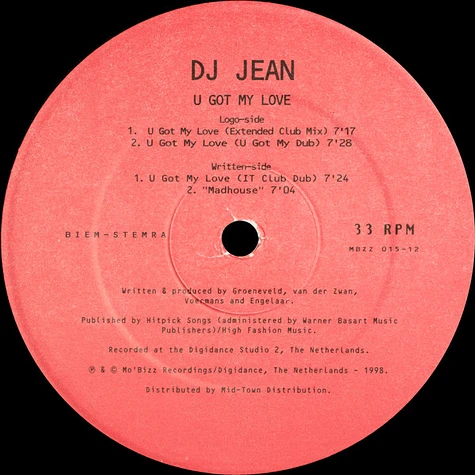 DJ Jean - U Got My Love