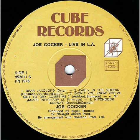 Joe Cocker - Live In L.A.