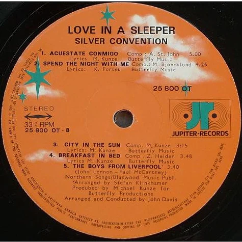 Silver Convention - Love In A Sleeper