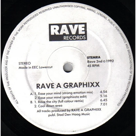 Rave A Graphixx - Ease Your Mind E.P.