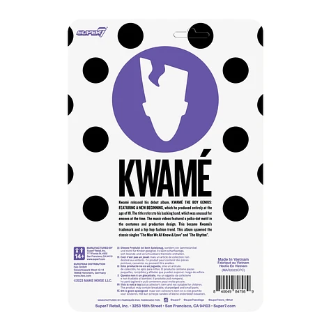 Kwamé - Kwamé (White/Black Polka Dot) - ReAction Figure