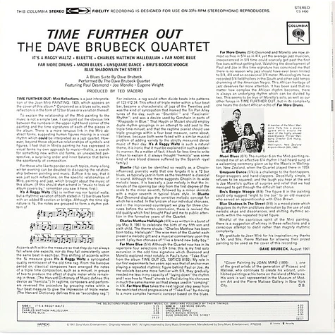 The Dave Brubeck Quartet - Time Further Out (Miro Reflections)