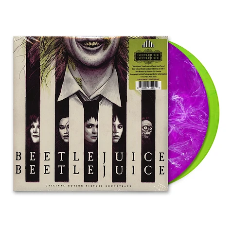 V.A. - OST Beetlejuice Beetlejuice Purple And White Smoke And Fluorescent Green Double Vinyl Edition