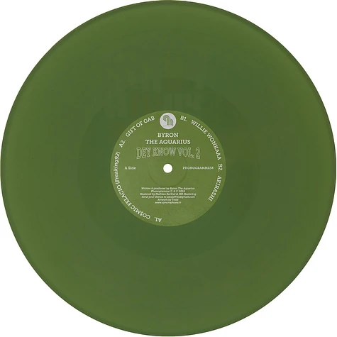 Byron The Aquarius - Dey Know Volume 2 Green Vinyl Edtion